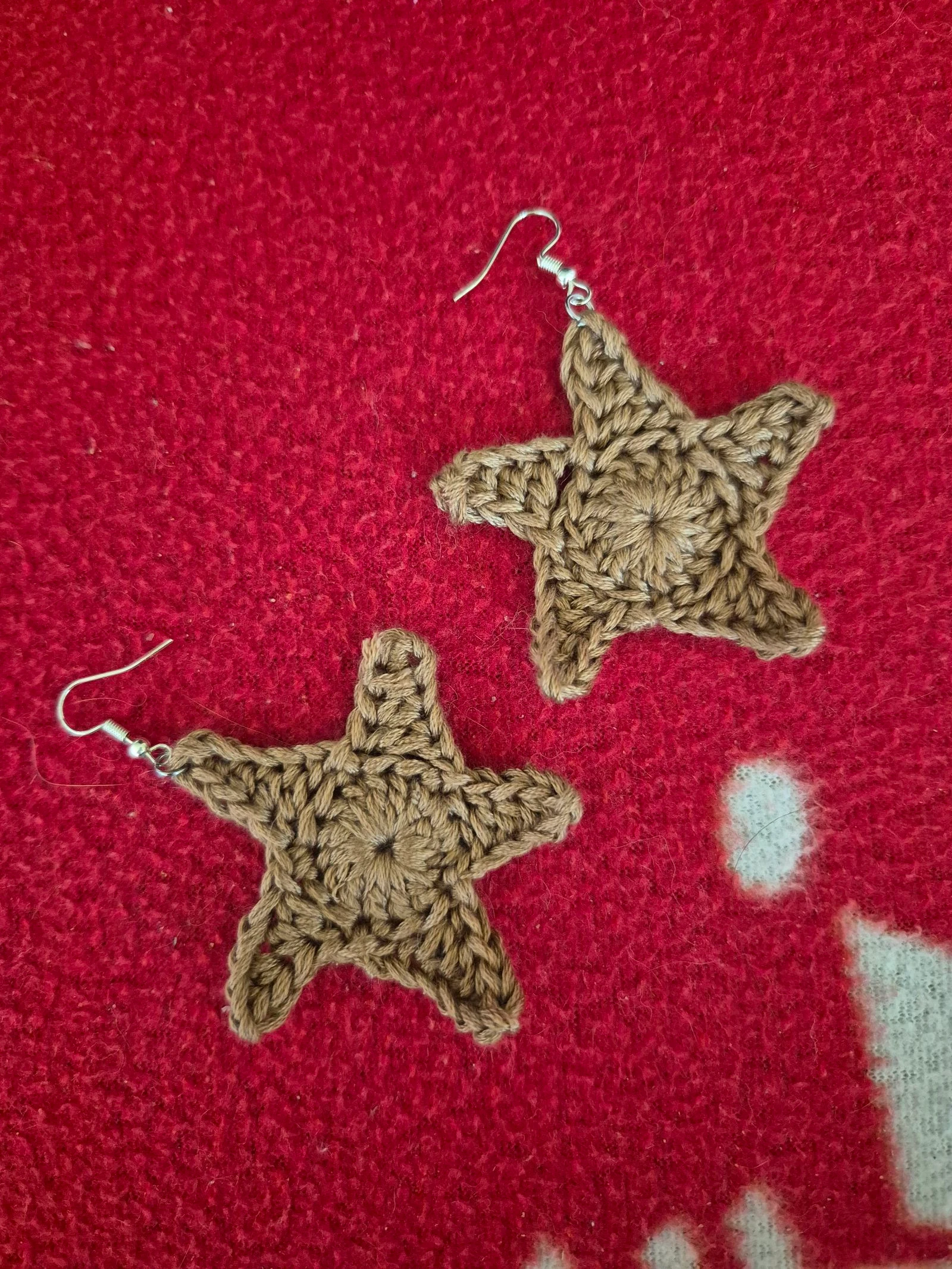 Brown star earrings – photo 2